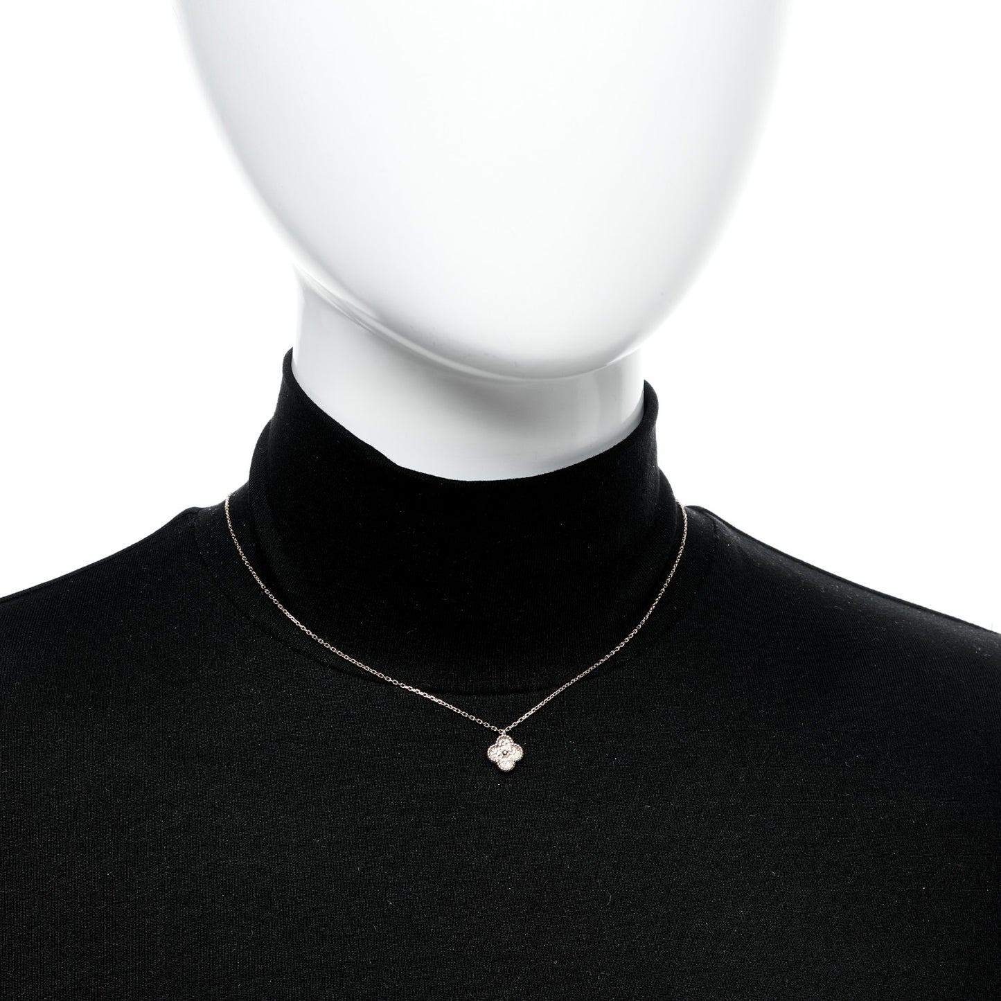 18K Rose Gold Sweet Alhambra Pendant Necklace
