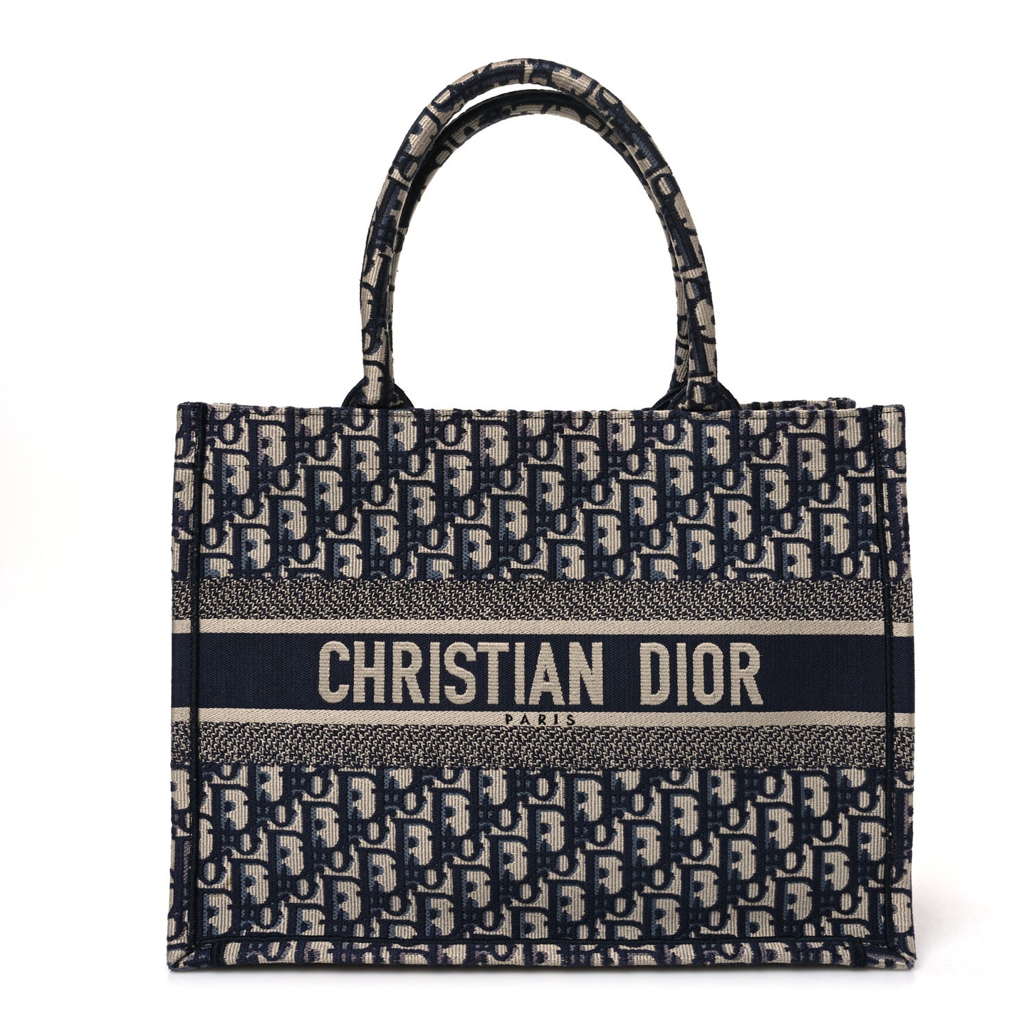 Oblique Medium Book Tote Blue Multicolor