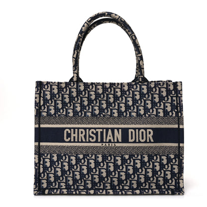 Christian Dior Oblique Medium Book Tote Blue Multicolor 1 of 10