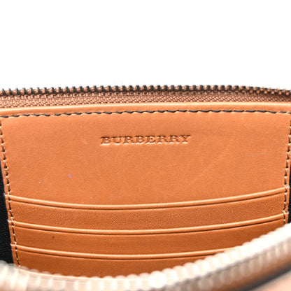 Burberry Mega Check Peyton Crossbody Clutch Bag Saddle Brown 6 of 11