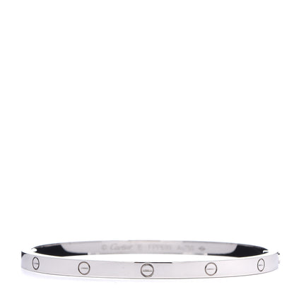 Cartier 18K White Gold Small LOVE Bracelet 16 1 of 7