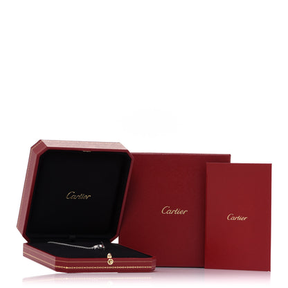 Cartier 18K White Gold Interlocking LOVE Necklace 6 of 6