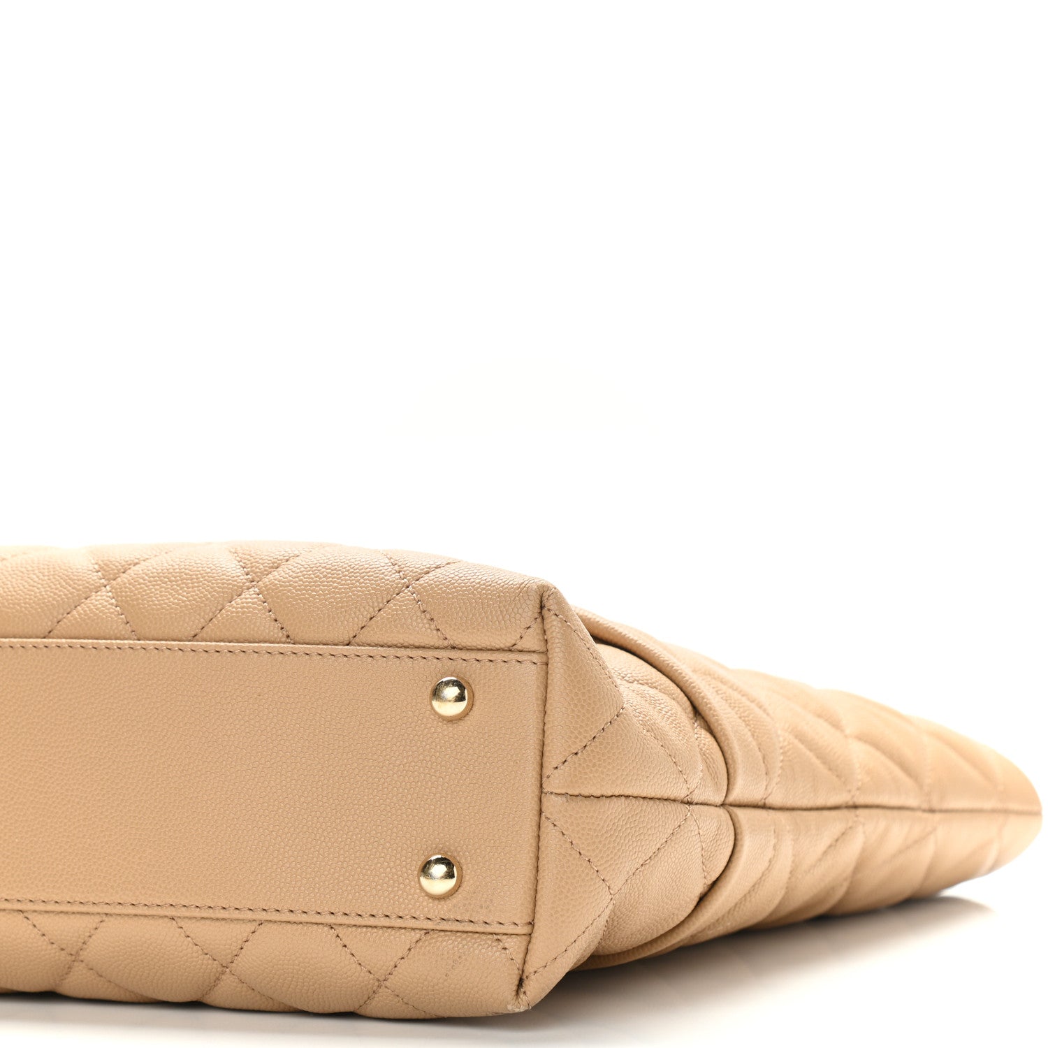 Chanel Caviar Quilted Rolled Up Tote Beige 10 of 11