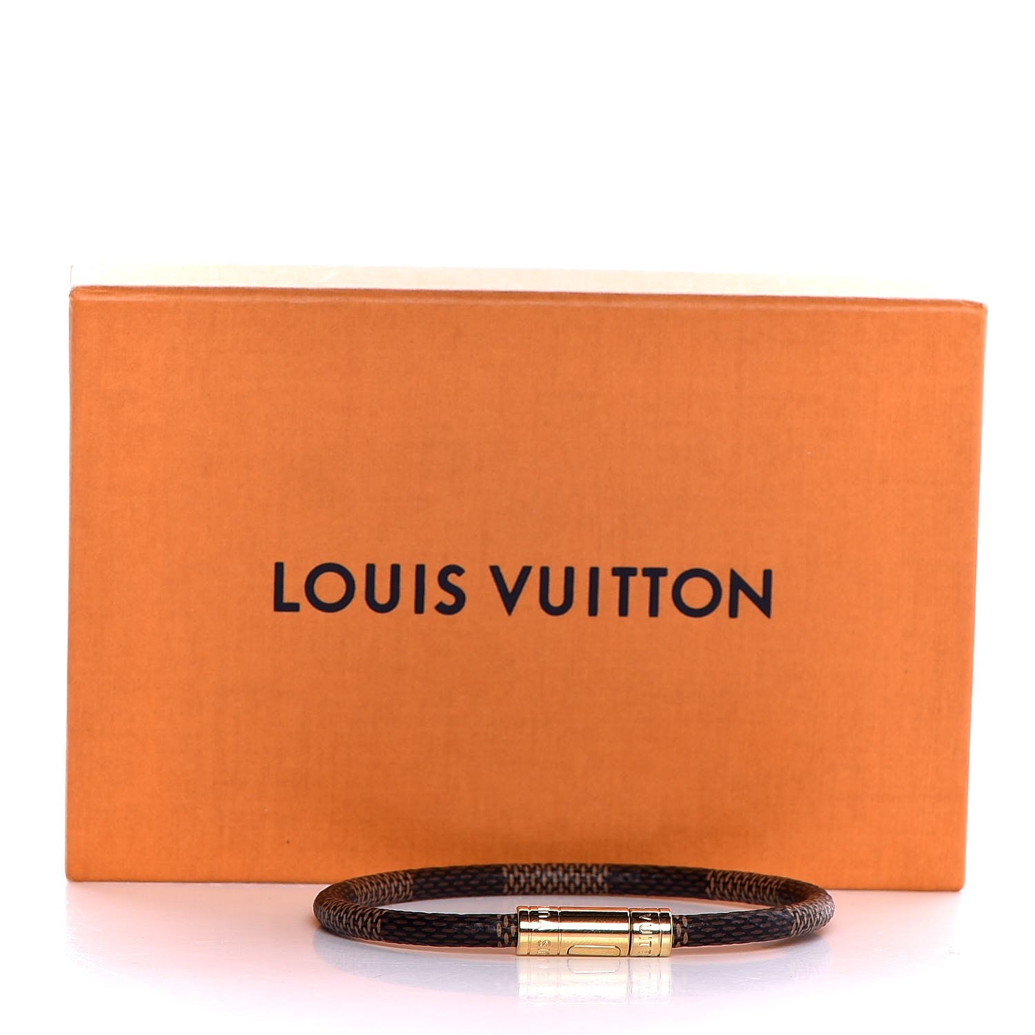 Louis Vuitton Damier Ebene Keep It Bracelet 19 5 of 5