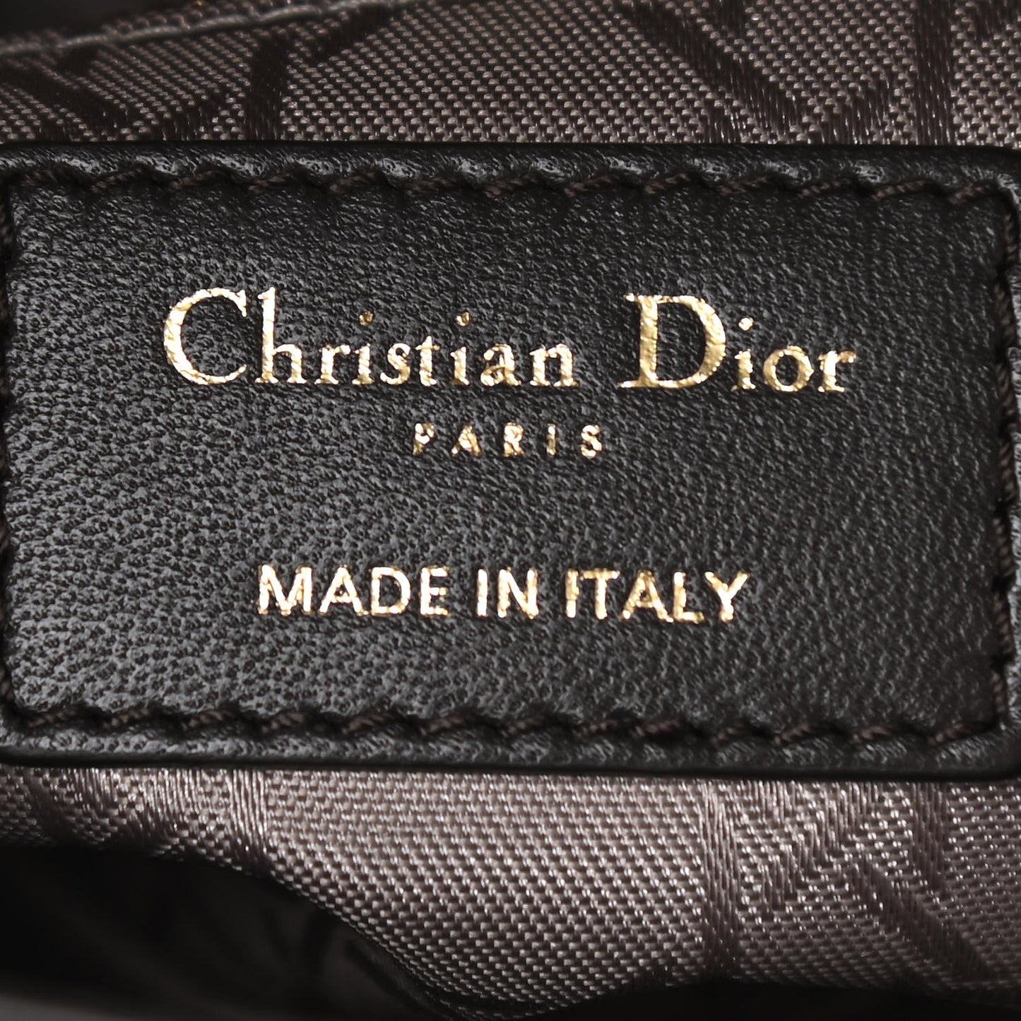 Lambskin Cannage Small Lucky Badges My Lady Dior Dark Grey