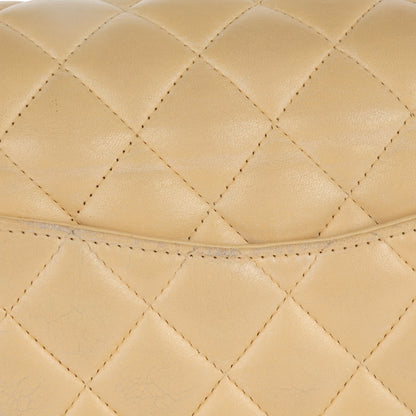 Chanel Lambskin Quilted Medium Double Flap Beige 15 of 15