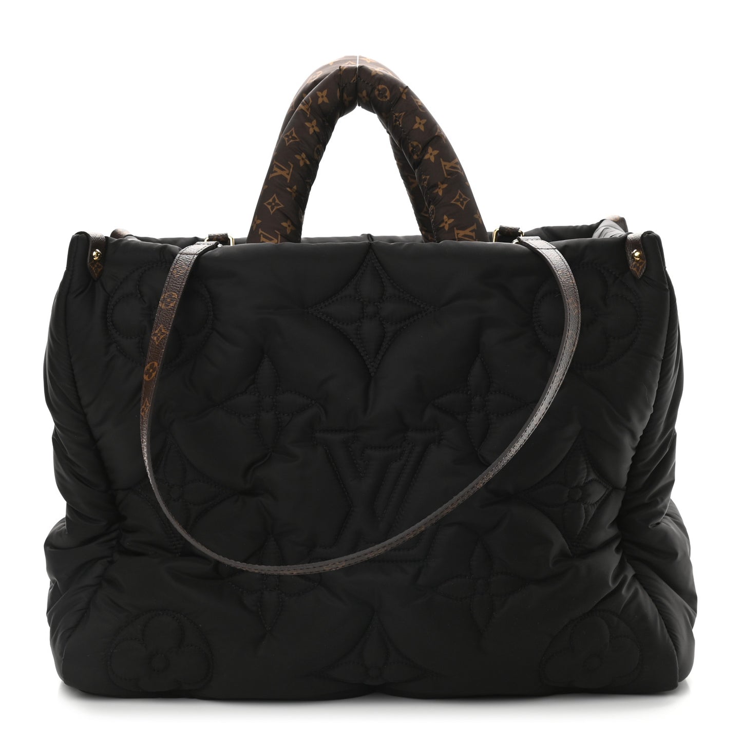 Econyl Monogram Pillow Giant Onthego GM Black