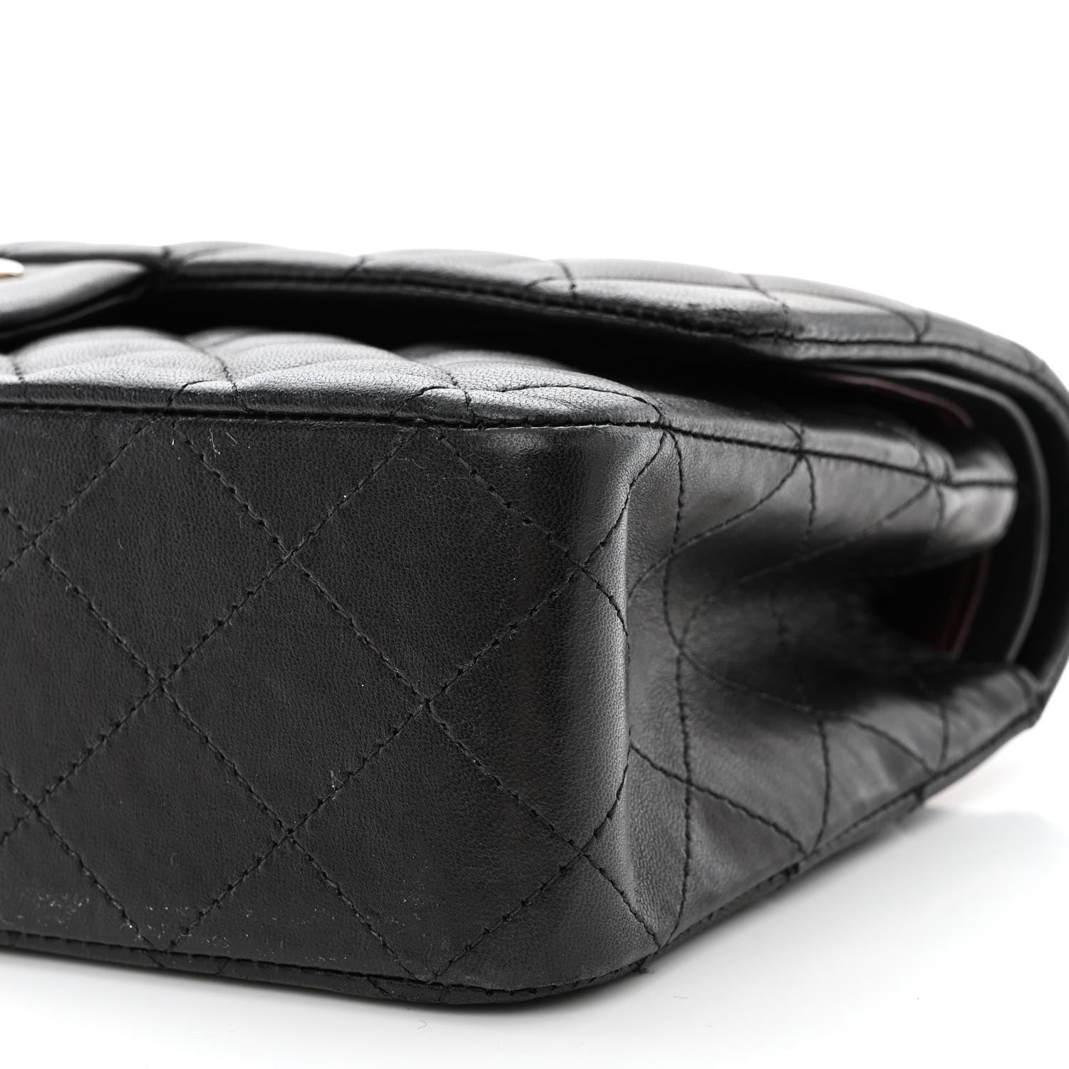 Chanel Lambskin Quilted Medium Double Flap Black 11 of 19