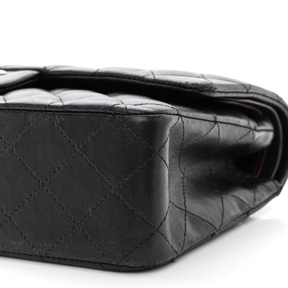 Chanel Lambskin Quilted Medium Double Flap Black 11 of 19
