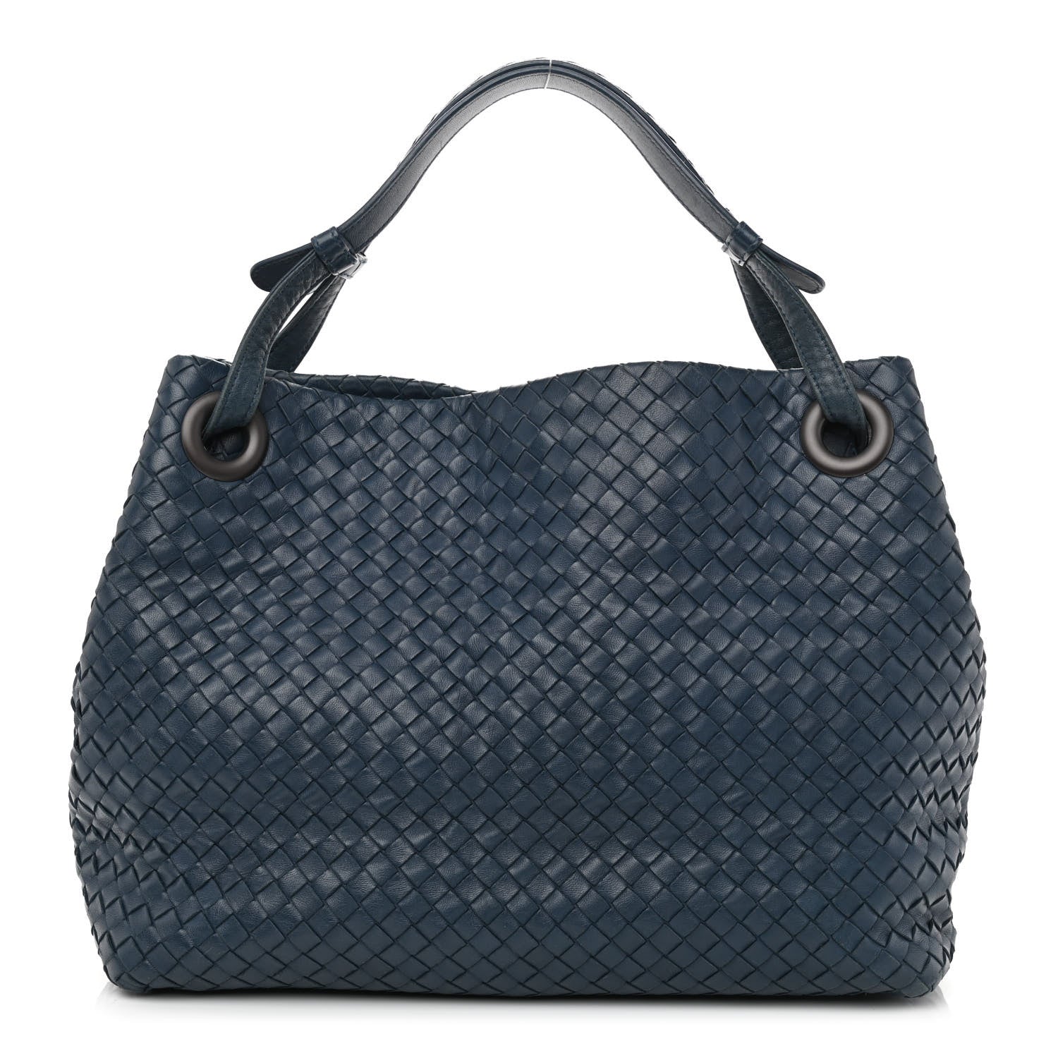 Bottega Veneta Nappa Intrecciato Medium Garda Bag Blue 1 of 8