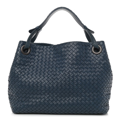 Bottega Veneta Nappa Intrecciato Medium Garda Bag Blue 1 of 8