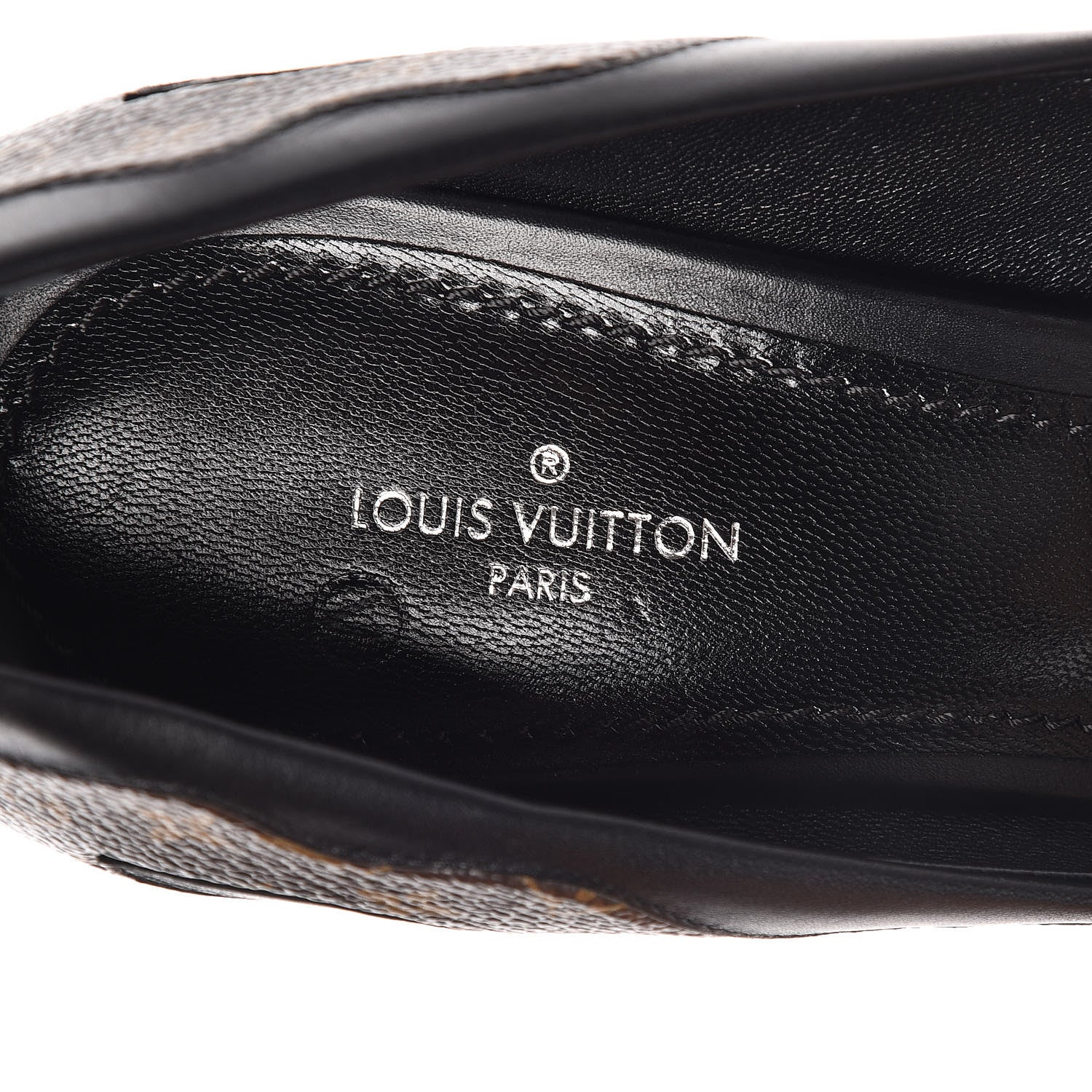 Louis Vuitton Calfskin Monogram Hypnotic Pumps 38.5 Black 7 of 9
