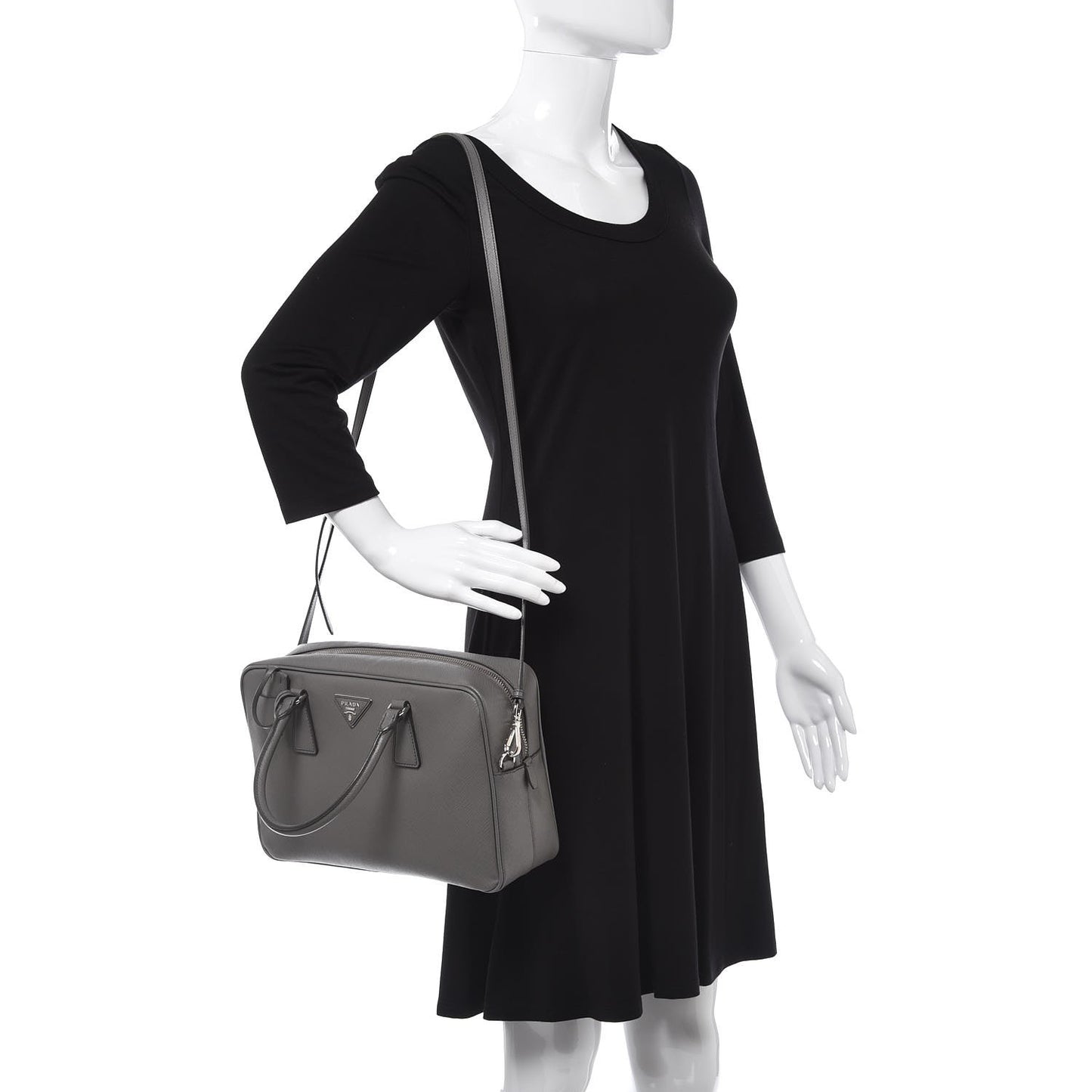 Saffiano Lux Bowler Marmo