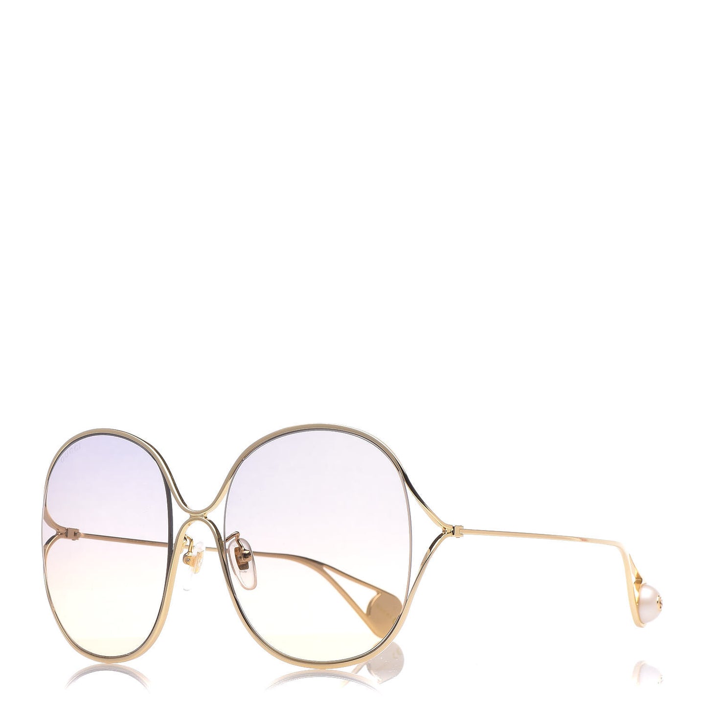Oversized Round GG0362S Sunglasses Gold
