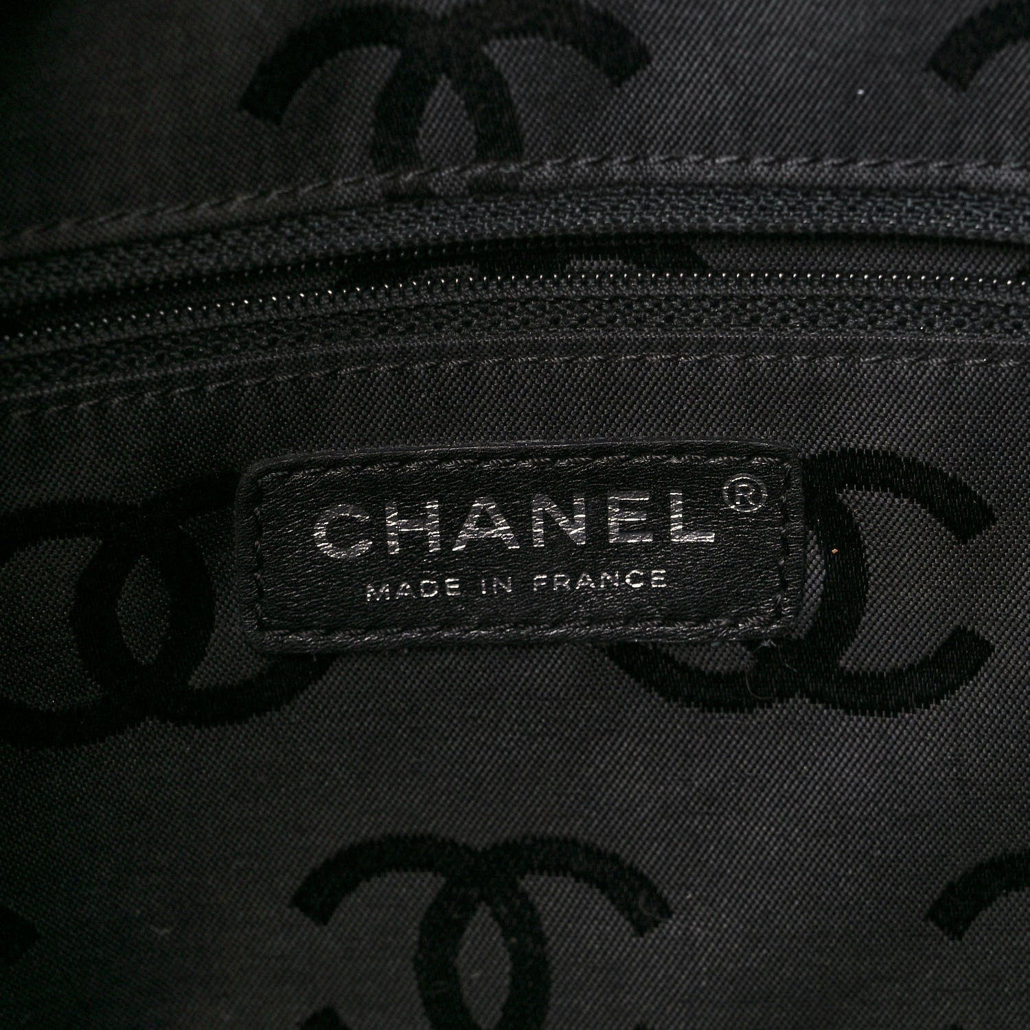 Chanel Calfskin Quilted Large Cambon Tote Beige Black 6 of 11