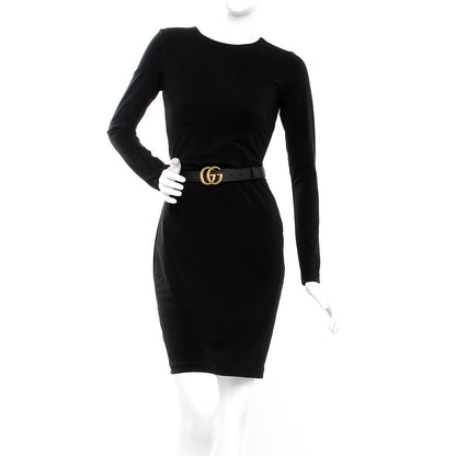 Gucci Calfskin Double G 30mm Belt 95 38 Black 2 of 6