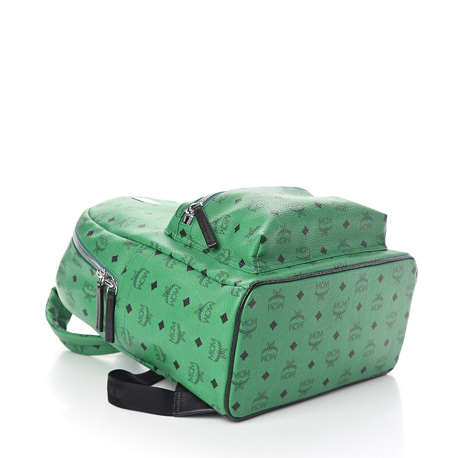 MCM Visetos Large Stark Backpack Green 4 of 10