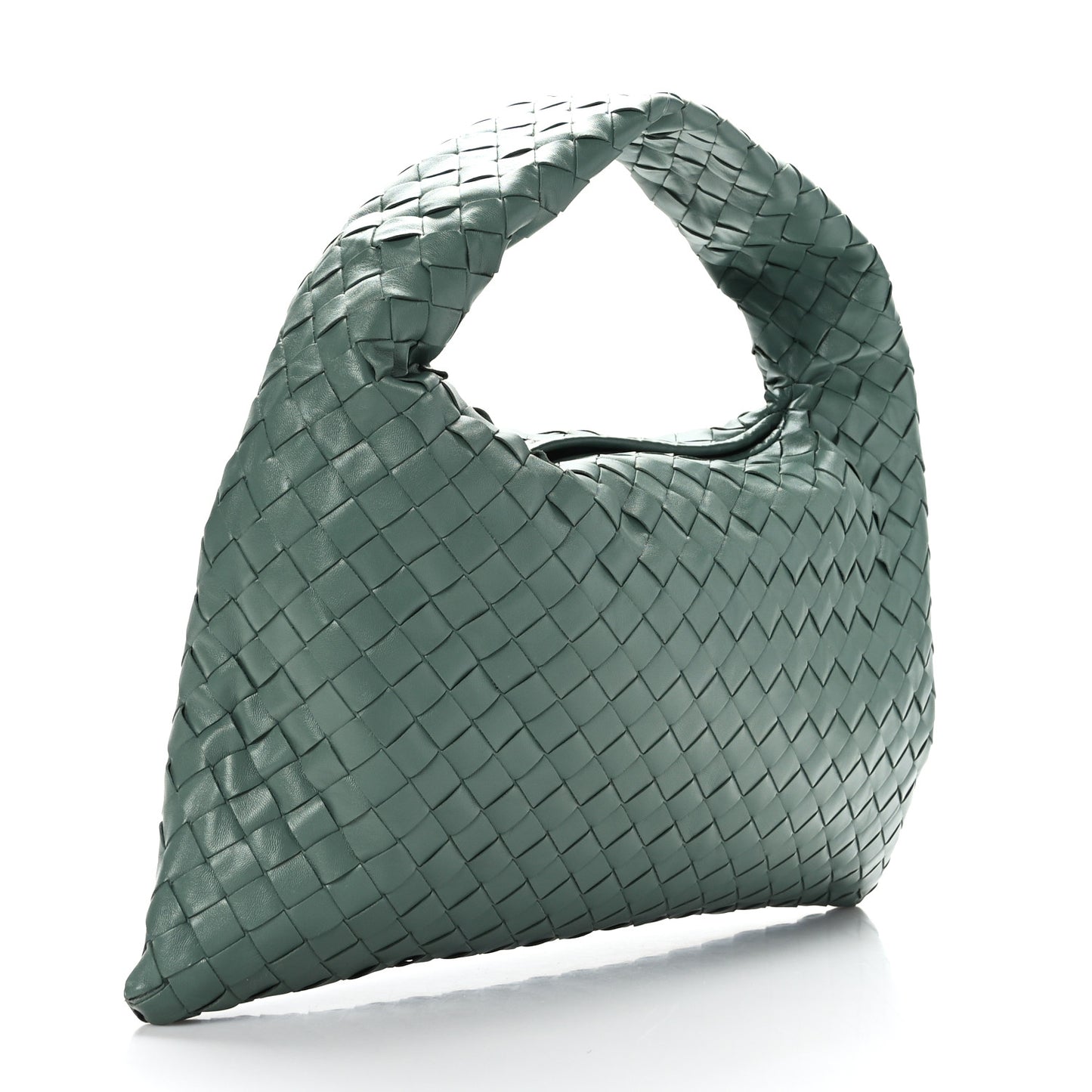 Calfskin Intrecciato Small Hop Aloe