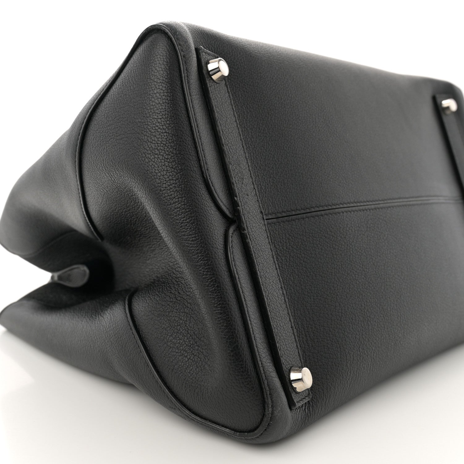 Christian Dior Supple Grained Calfskin Large Open Bar Tote Black 9 of 14