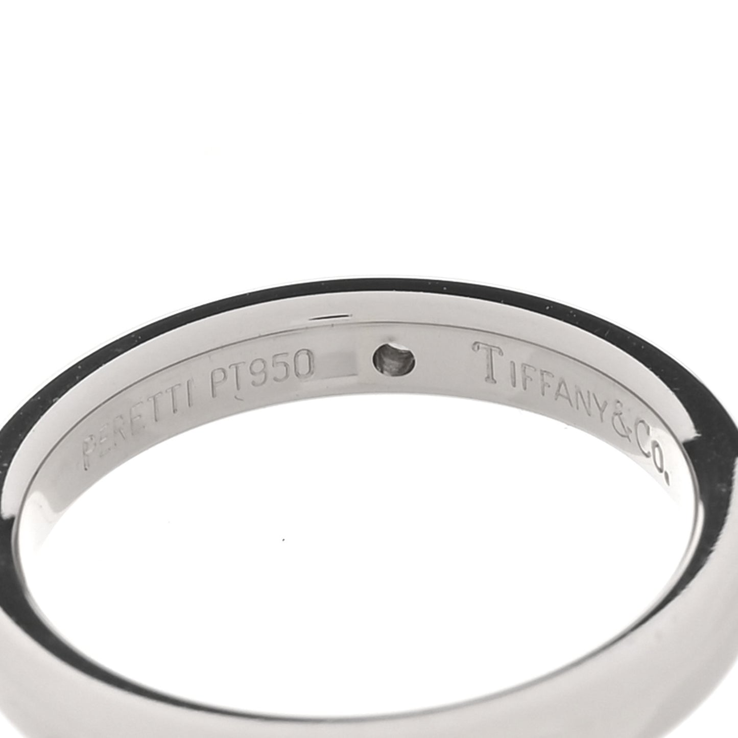 Platinum Diamond Elsa Peretti Band Ring 47 4