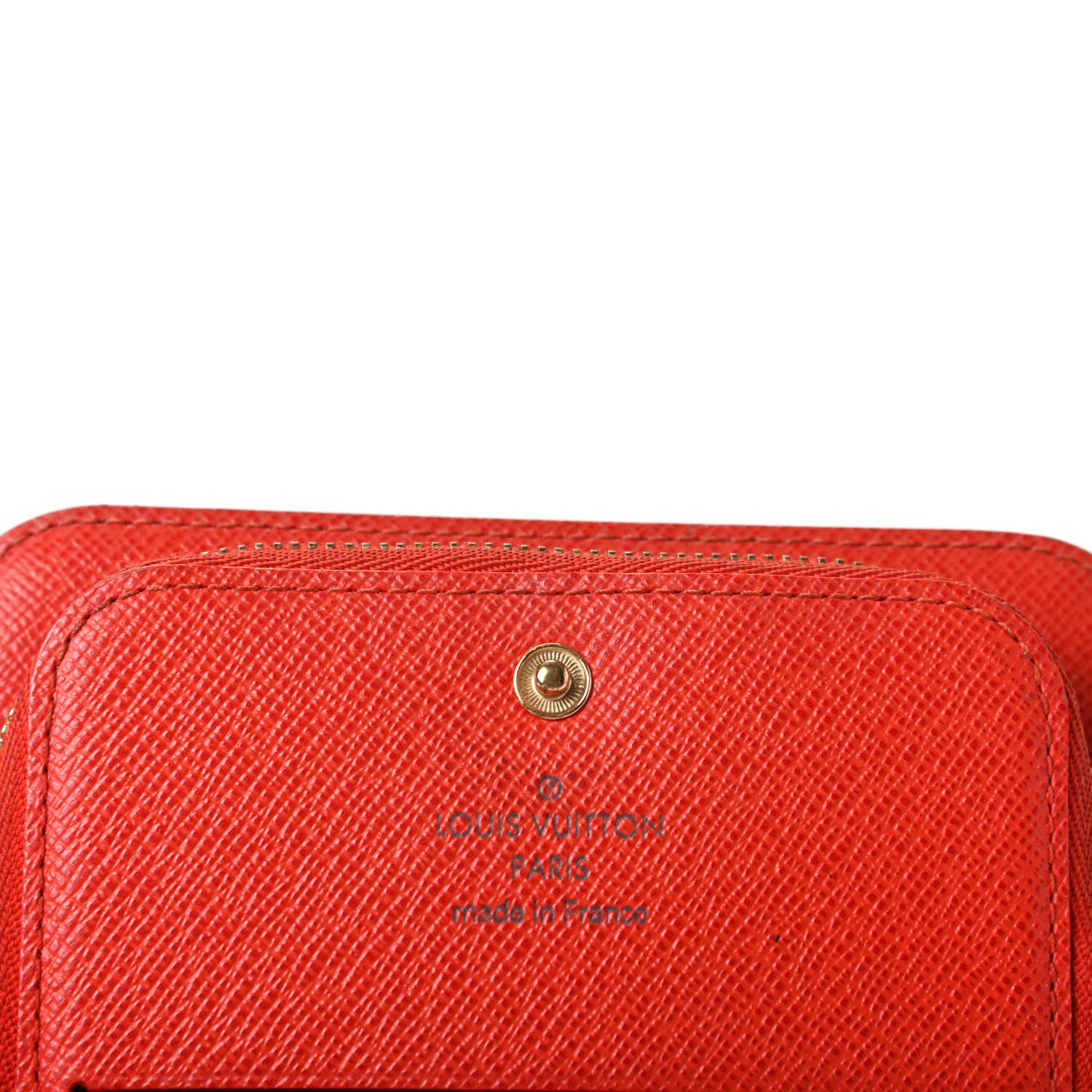 Louis Vuitton Monogram Insolite Coin Purse Wallet Red 6 of 7