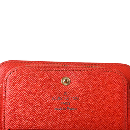 Louis Vuitton Monogram Insolite Coin Purse Wallet Red 6 of 7