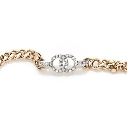 Chanel Crystal CC Chain Links Belt Gold Silver 3 of 6