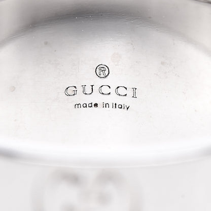 Gucci 18K White Gold 9mm Icon Band Ring 52 6 5 of 6