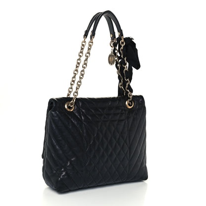 Lanvin Calfskin Quilted Medium Happy Shoulder Bag Black 2 of 9