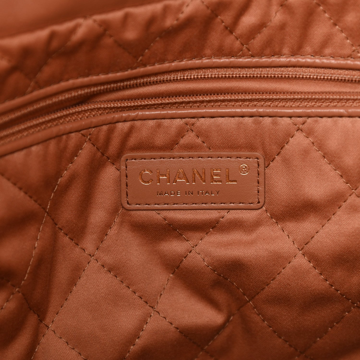 Chanel Shiny Calfskin Quilted Chanel 22 Camel 7 of 12