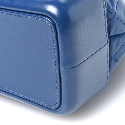Chanel Aged Calfskin Quilted Gabrielle Backpack Blue 10 of 11