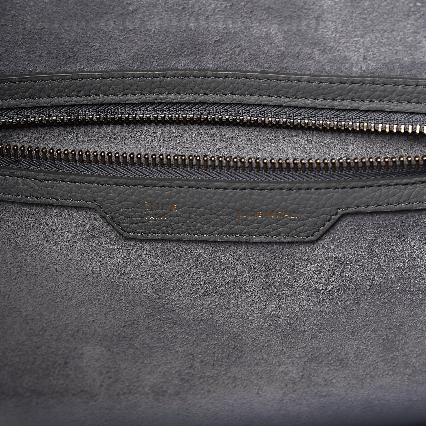 Drummed Calfskin Mini Luggage Kohl