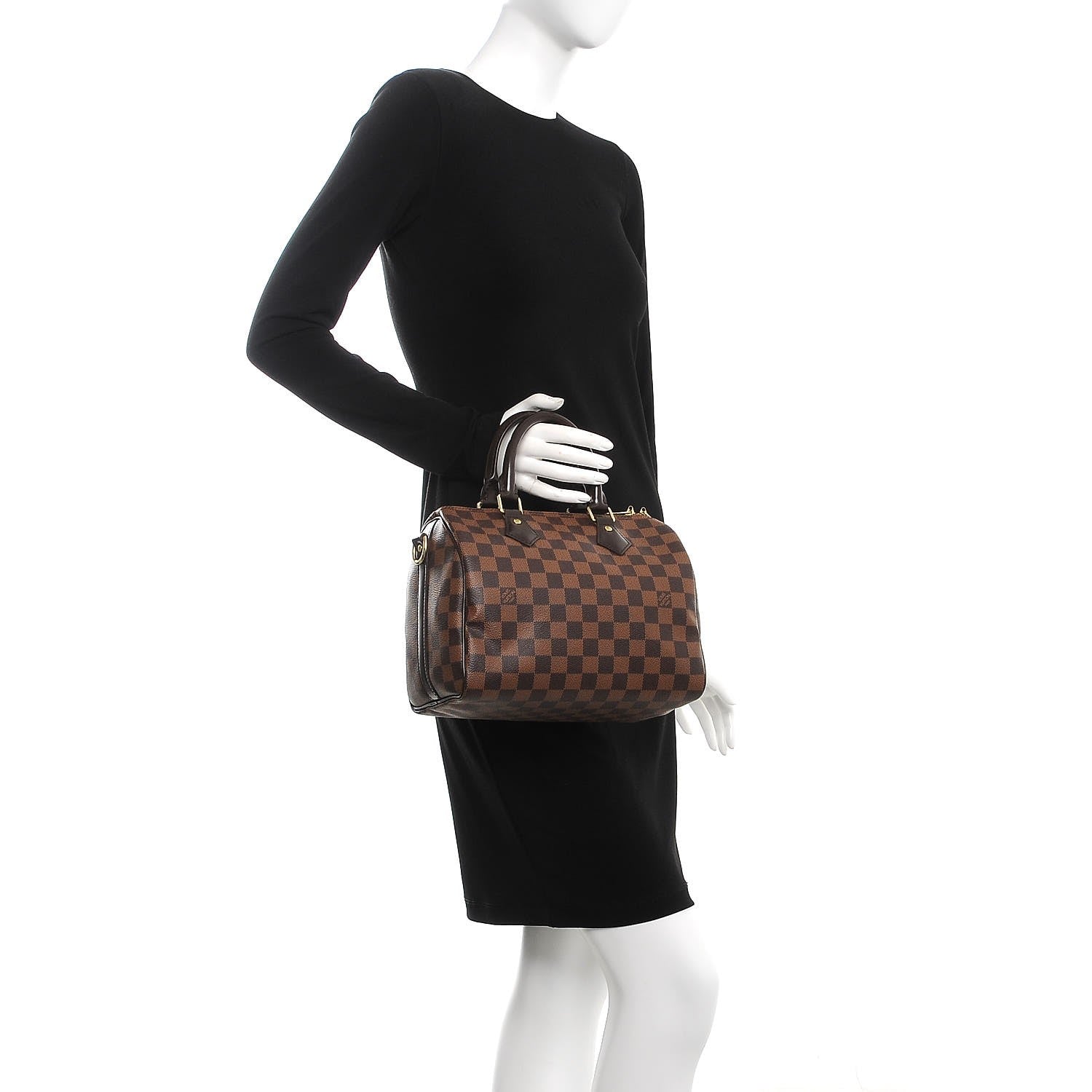 Louis Vuitton Damier Ebene Speedy Bandouliere 25 3 of 10