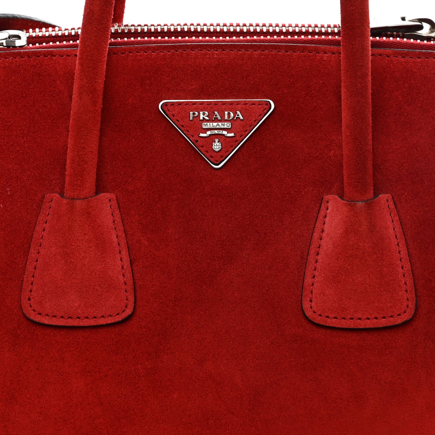 Scamosciato Suede Twin Pocket Tote Porpora