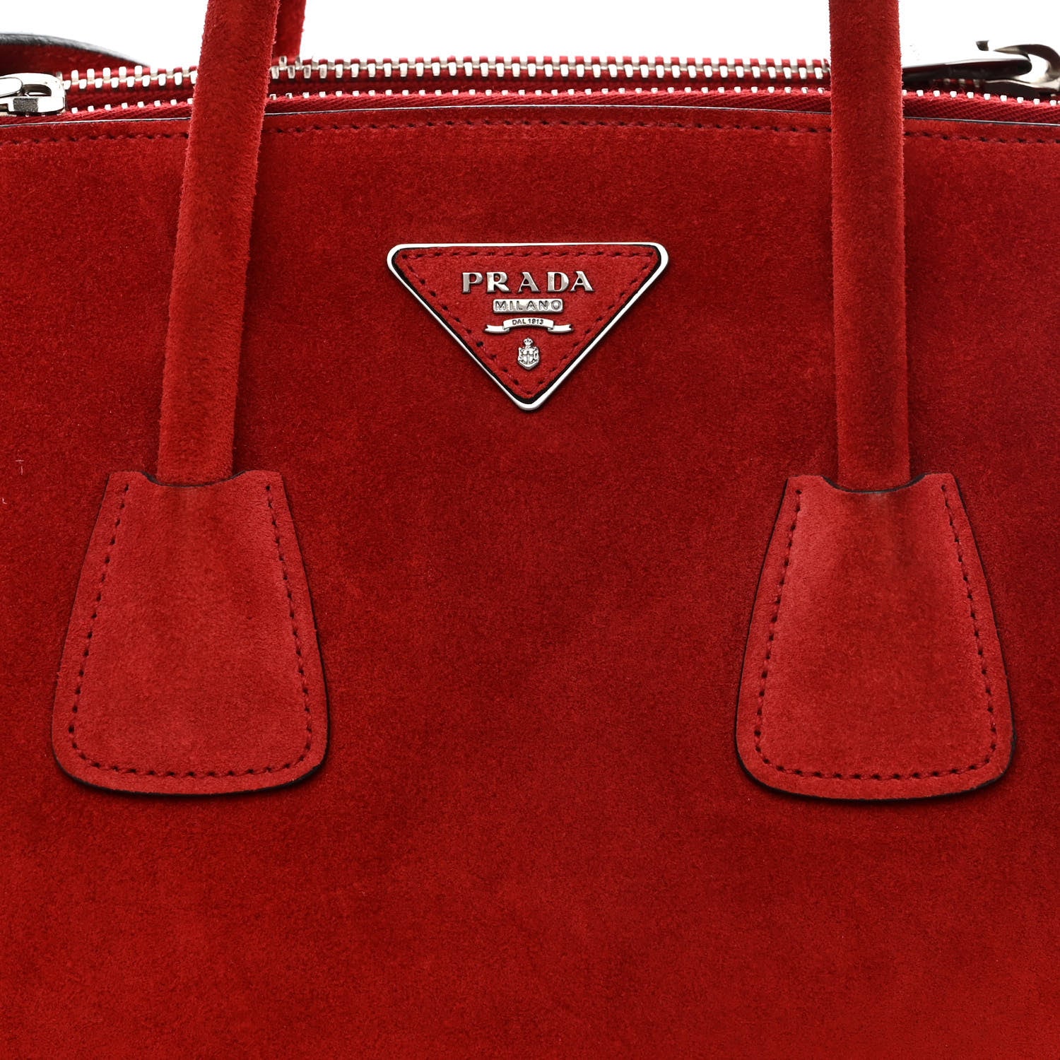 Prada Scamosciato Suede Twin Pocket Tote Porpora 11 of 14