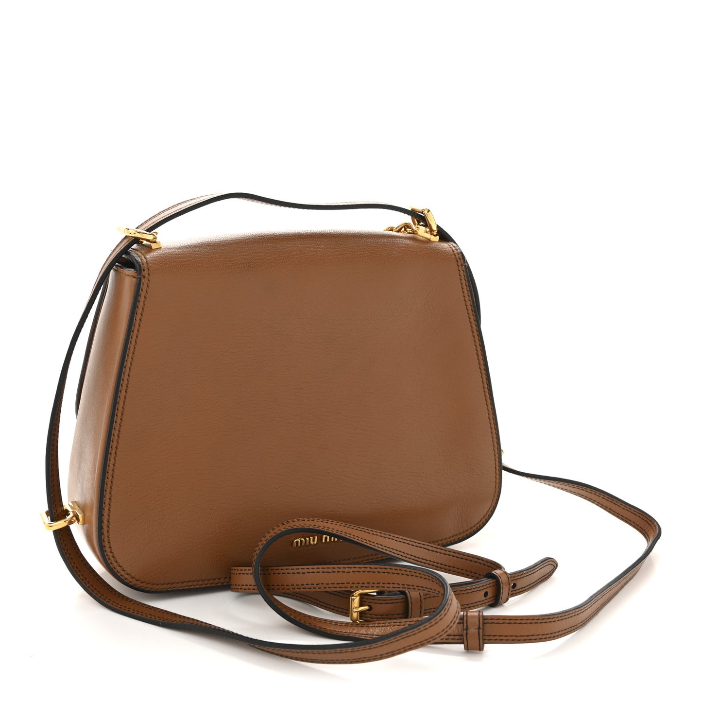 Goatskin Madras Dahlia Satchel Brandy