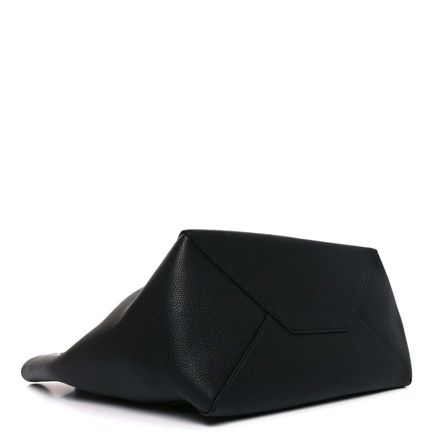 Soft Grained Calfskin Small Belt Cabas Phantom Black