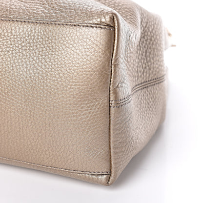 Gucci Metallic Pebbled Calfskin Medium Soho Chain Shoulder Bag Golden Beige 12 of 12