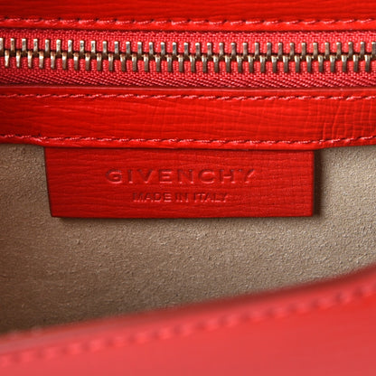 Givenchy Textured Calfskin Mini Pandora Box Crossbody Bag Red 7 of 8