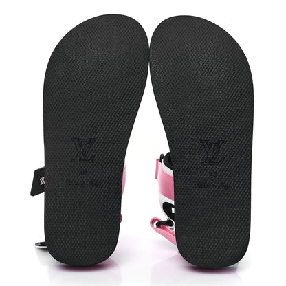 Louis Vuitton Monogram Flat Arcade Sandals 40 Pink 5 of 8