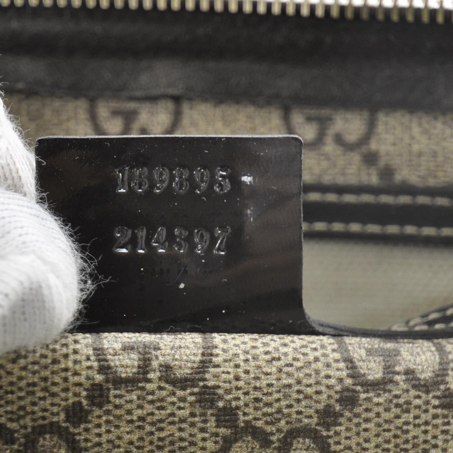 Gucci GG Plus Monogram Tattoo Heart Medium Joy Boston Dark Brown 9 of 9