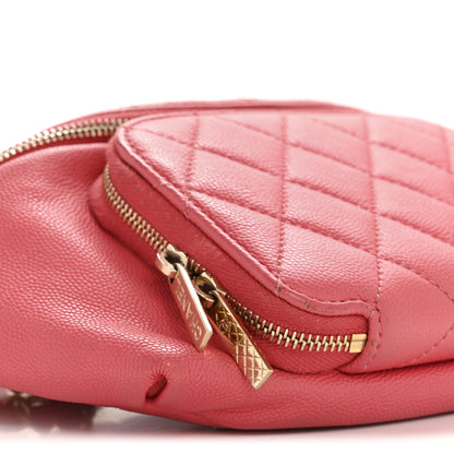 Chanel Caviar Quilted Business Affinity Waist Belt Bag Pink 9 of 14