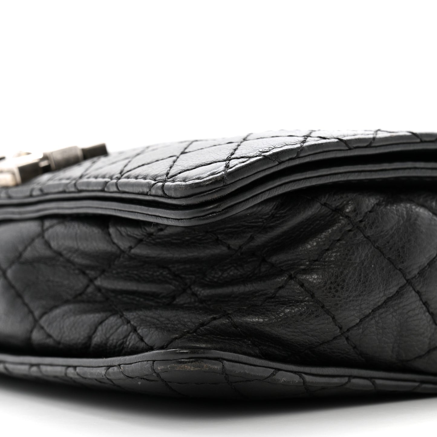 Calfskin Medium Boy Reverso Flap Black