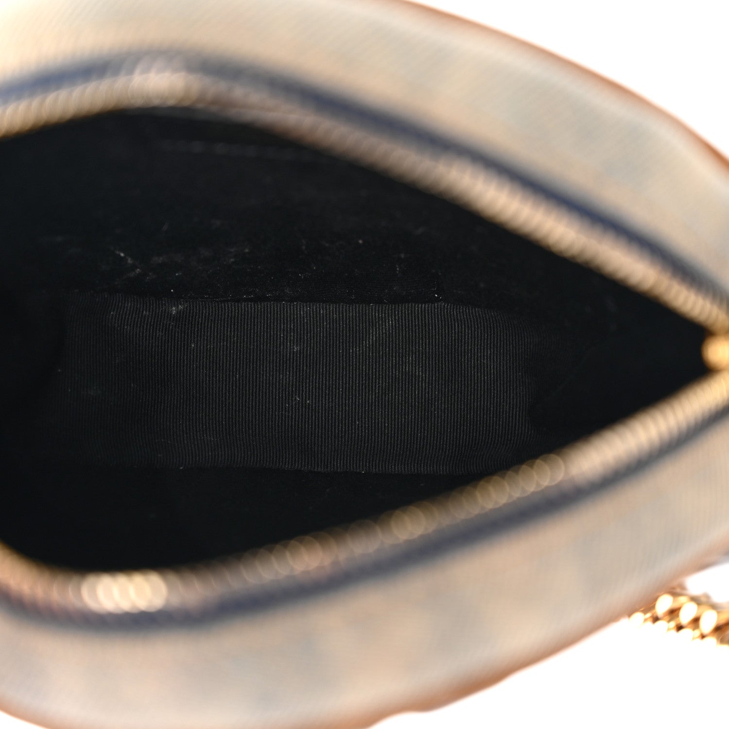 Saint Laurent Denim Quilted Monogram Round Crossbody Bag Rodeo Blue 5 of 13