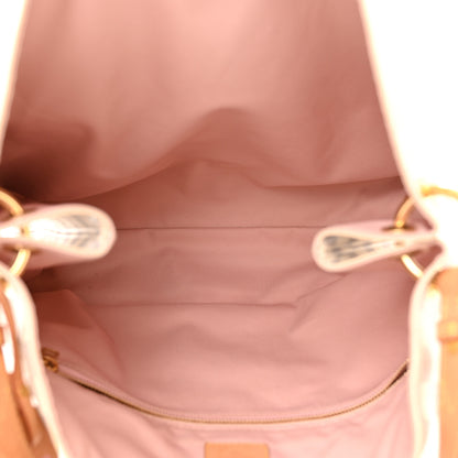 Louis Vuitton Damier Azur Graceful MM Rose Ballerine 5 of 11