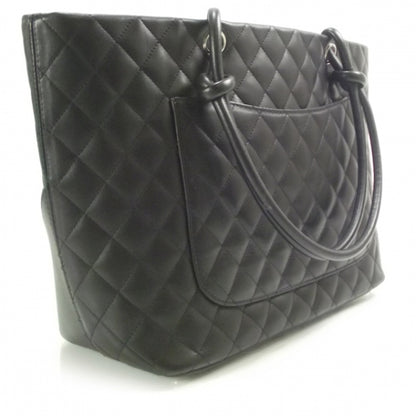 Chanel Calfskin Quilted Large Cambon Tote Black 3 of 11
