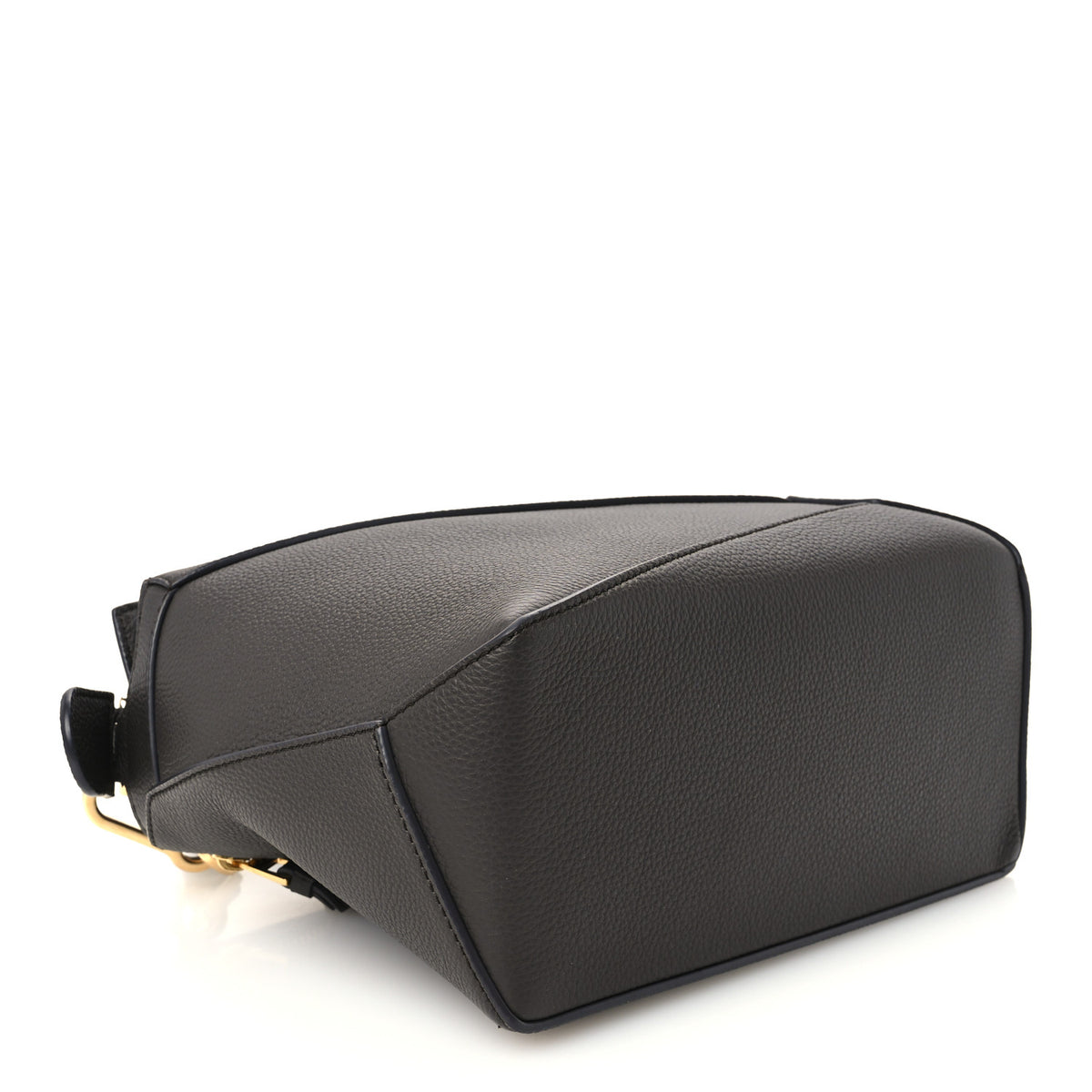 Grained Calfskin Small Puzzle Edge Bag Dark Grey