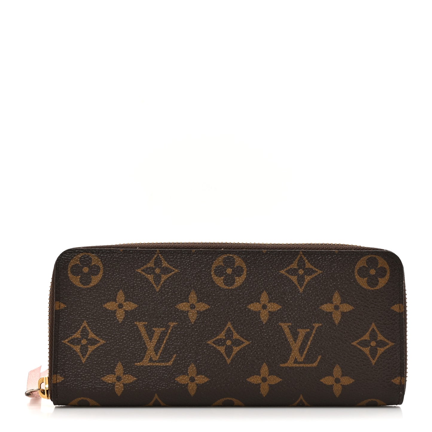 Monogram Clemence Wallet Rose Ballerine