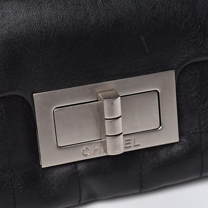 Chanel Calfskin Square Stitched Mademoiselle Shoulder Bag Black 14 of 20