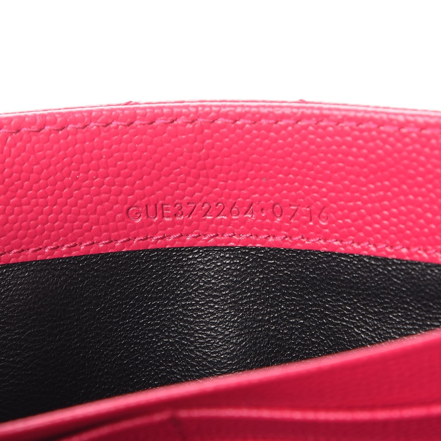 Grain De Poudre Matelasse Chevron Monogram Wallet Bubblegum